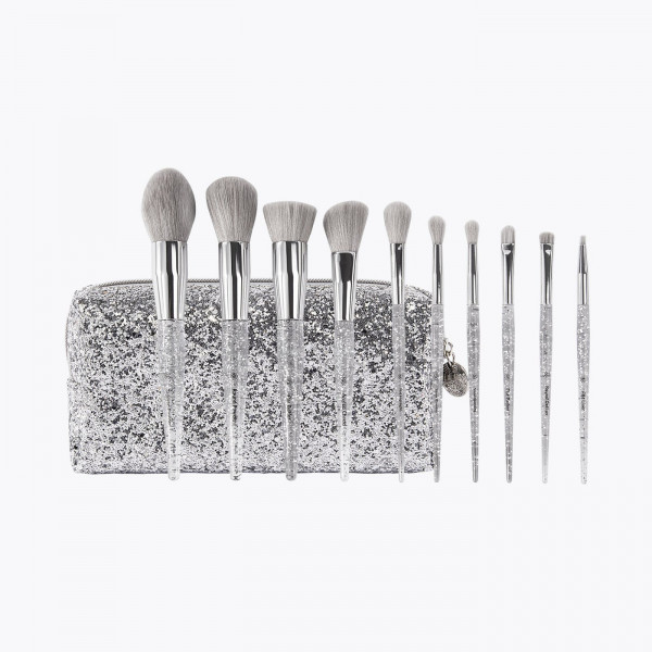 BH Cosmetics Remix Dance Brush Beat 10pc Face & Eye Brush Set w/ Bag